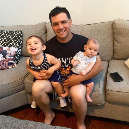 Christopher Buckner is carrying on right side John Buckner and on the left side Cameron.